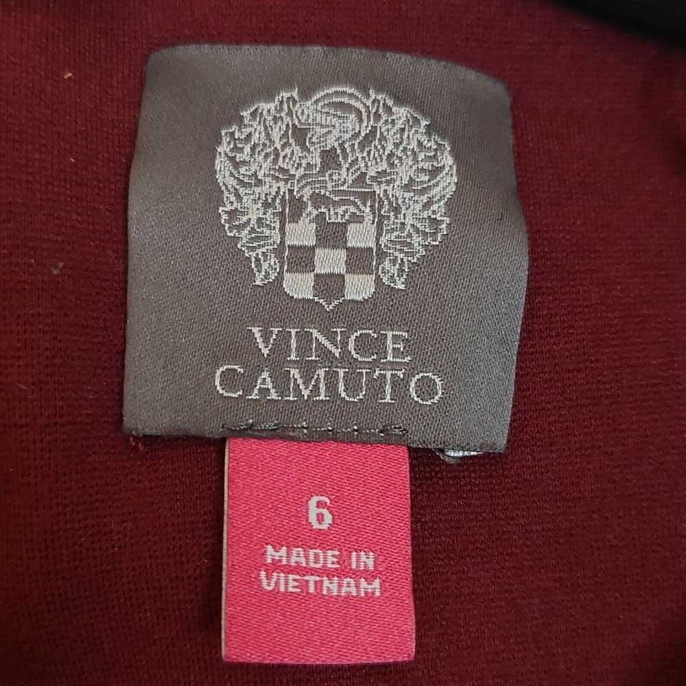 Vince Camuto Dress Size 6 Maroon Knit Front pocke… - image 3