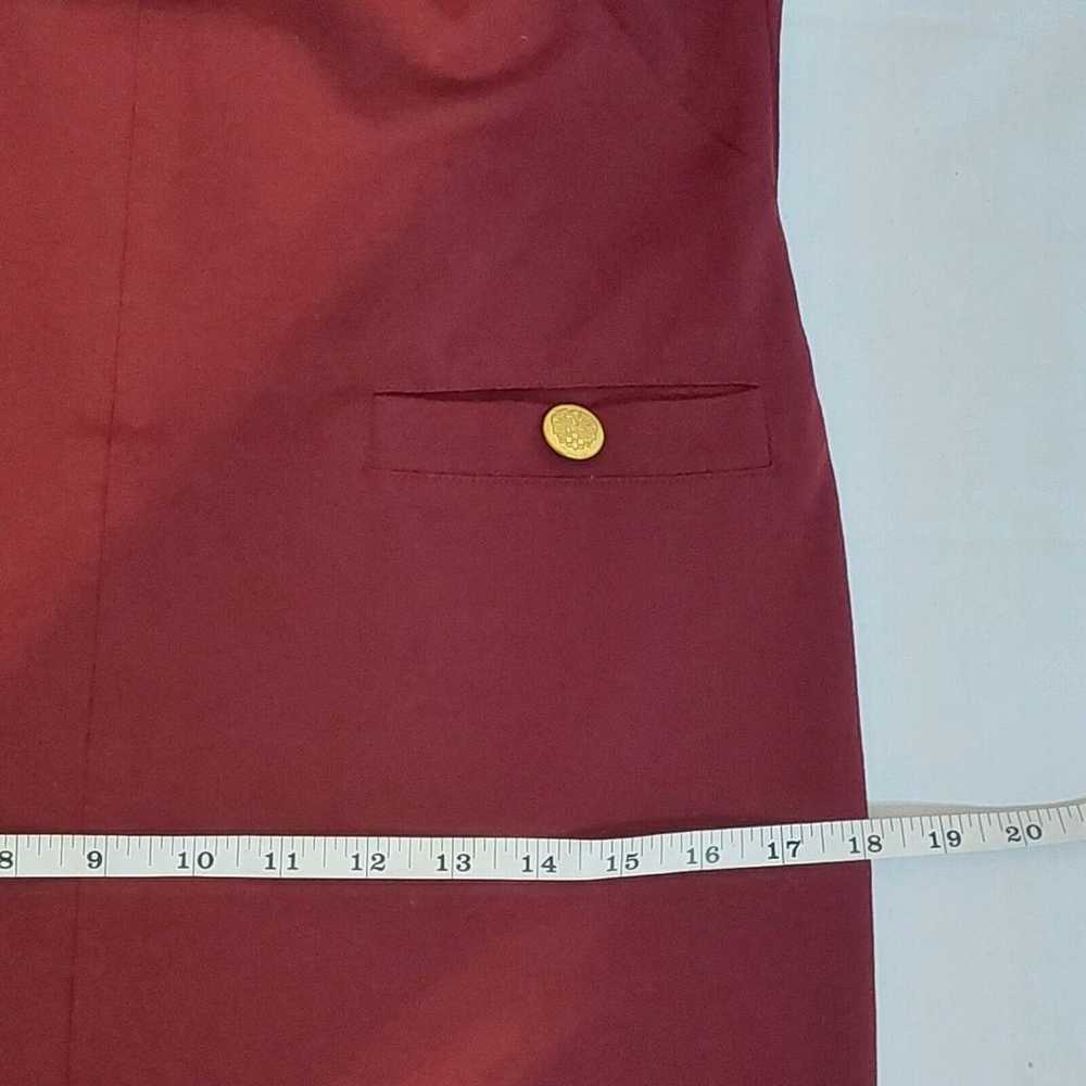 Vince Camuto Dress Size 6 Maroon Knit Front pocke… - image 6