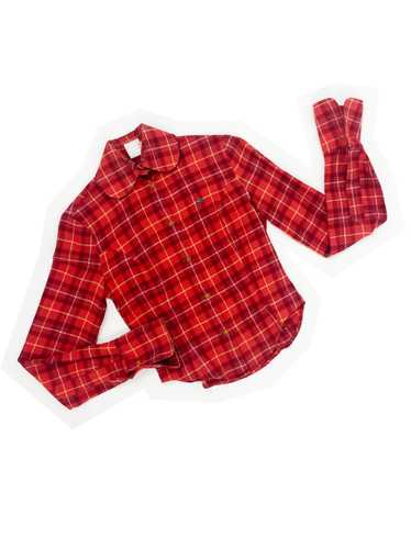 Vivienne Westwood 90s red plaid shirt