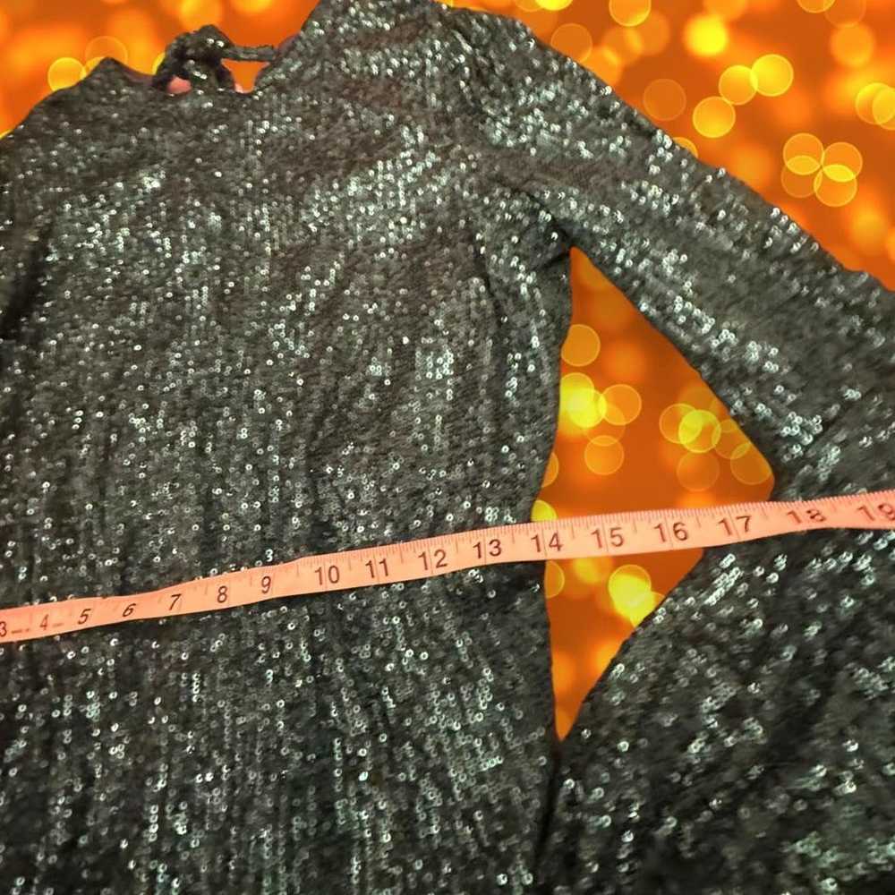 Lulus Forest Green Sequin Long Sleeve Party Rompe… - image 3