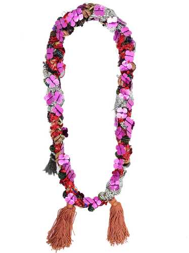 Art to Wear Pink Embellished Rope Necklace