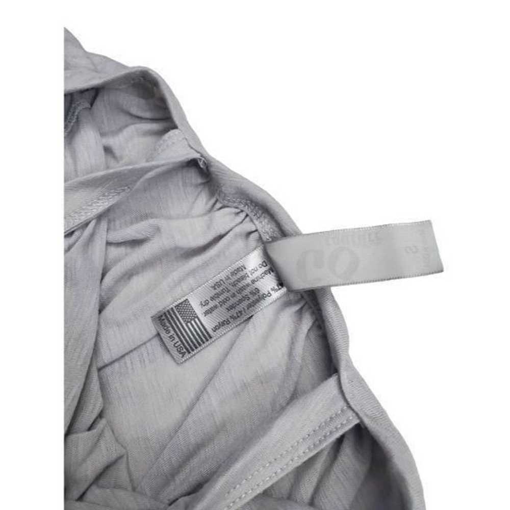 Go Couture Grey Lightweight Side Slit Maxi Dress … - image 5