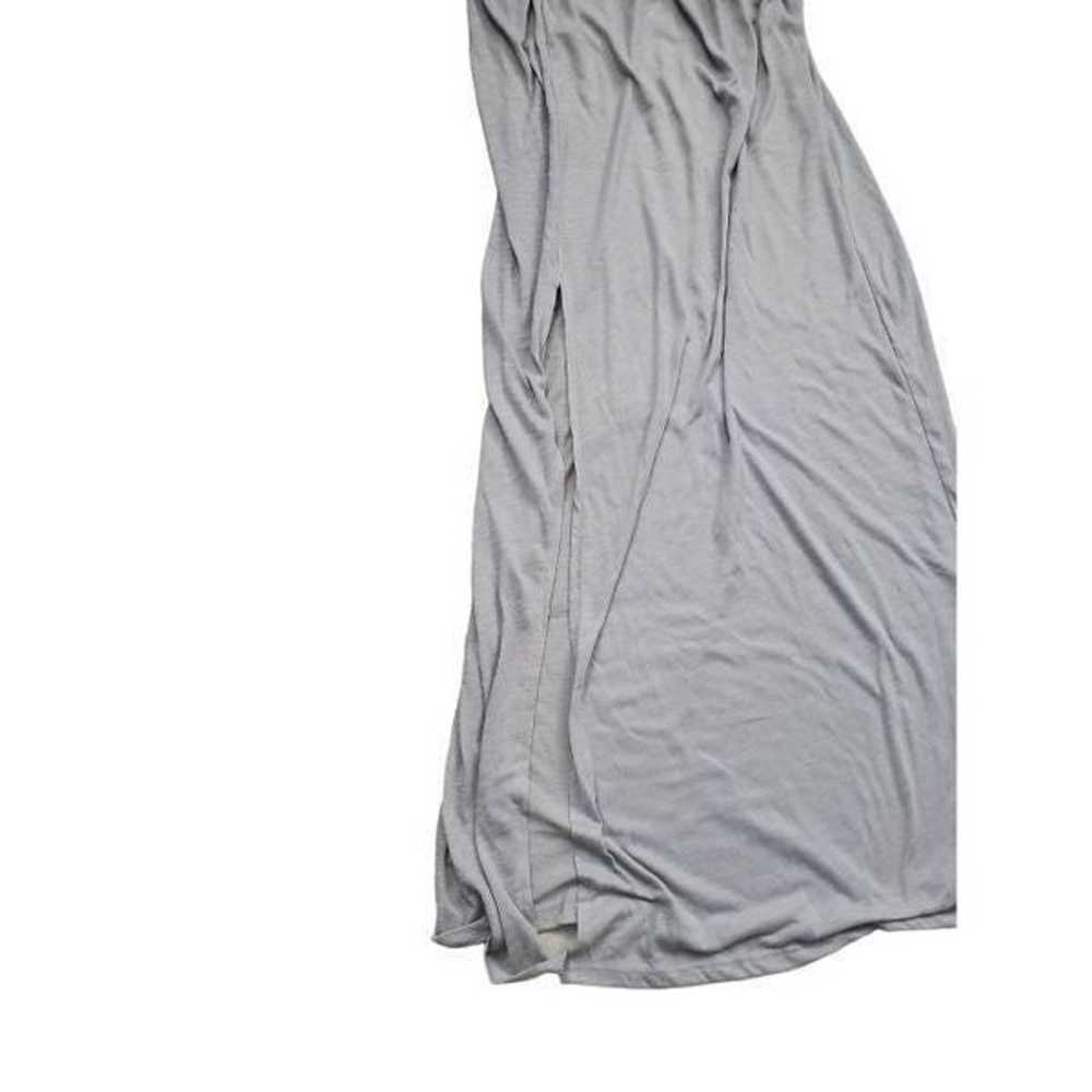 Go Couture Grey Lightweight Side Slit Maxi Dress … - image 9