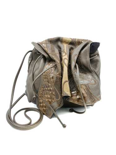 Carlos Falchi Taupe Python Buffalo Bag