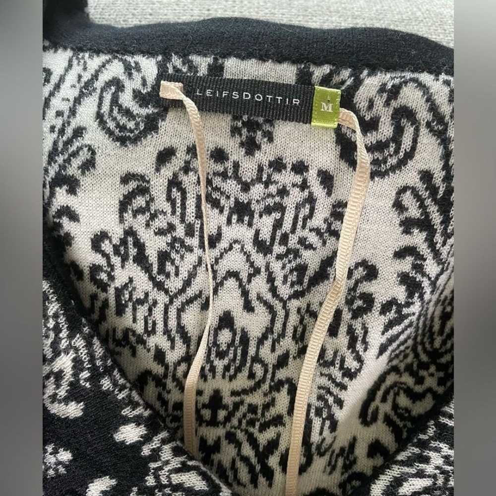Leifsdottir Sweater Dress Cashmere Wool Blend Bla… - image 6