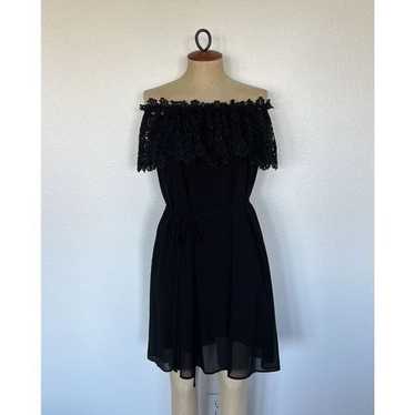 Eliza J Lace Off-The- Shoulder Dress