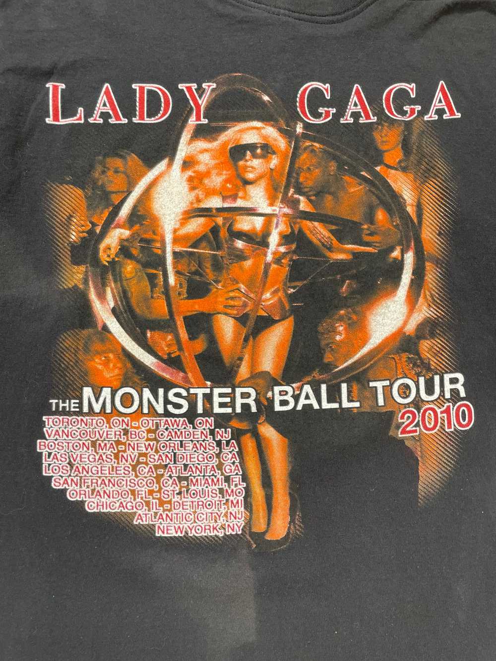 RS Lady Gaga The Monster Ball Tour 2010 T-Shirt S… - image 3