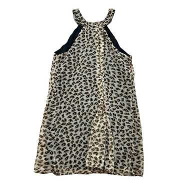 Vintage A Wild Thyme Leopard Print Swing Dress Pl… - image 1