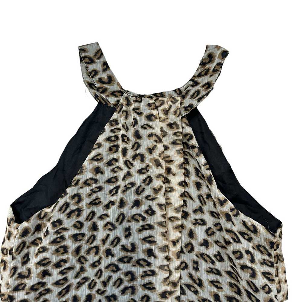 Vintage A Wild Thyme Leopard Print Swing Dress Pl… - image 2