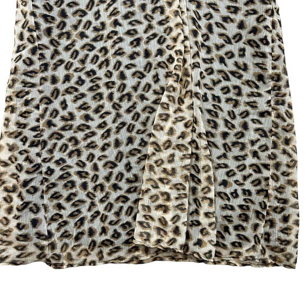 Vintage A Wild Thyme Leopard Print Swing Dress Pl… - image 3