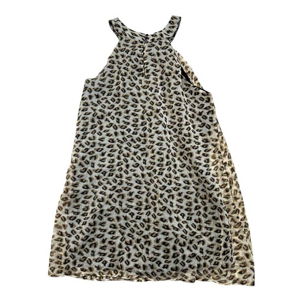 Vintage A Wild Thyme Leopard Print Swing Dress Pl… - image 5