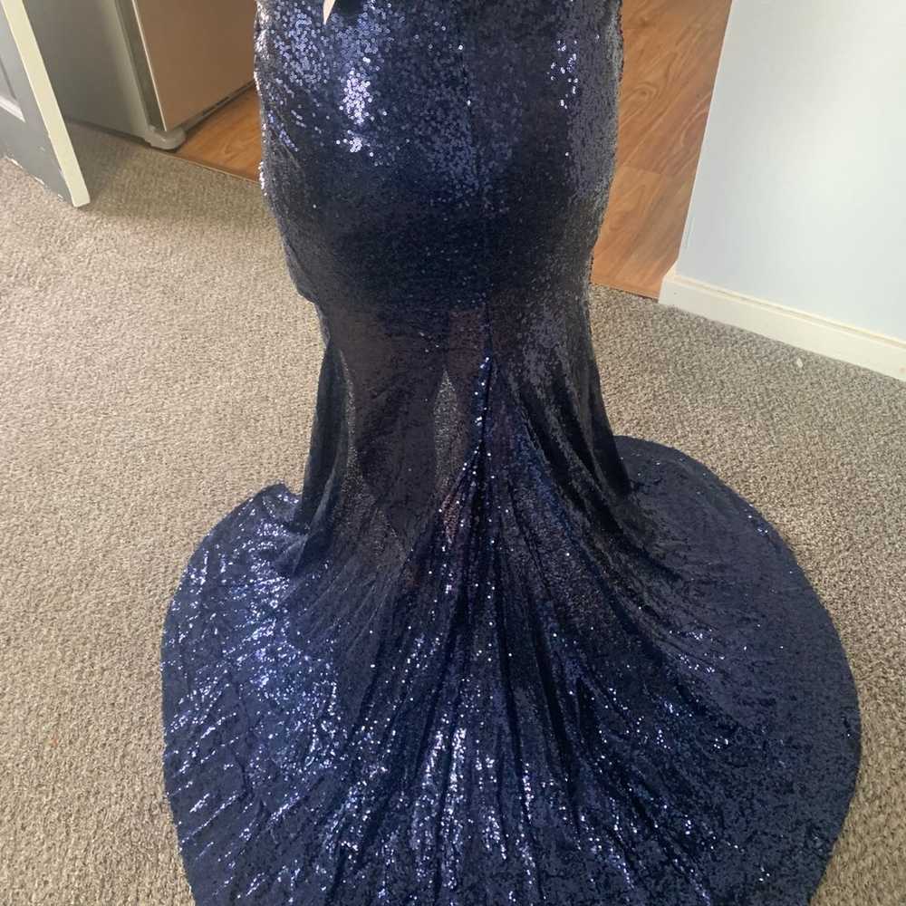 Miss Ord Formal Sequin V-neck Sleeveless Mermaid … - image 1