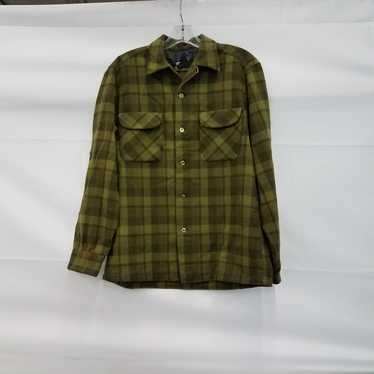 Pendleton Green Casual Button Down Shirt Size Med… - image 1