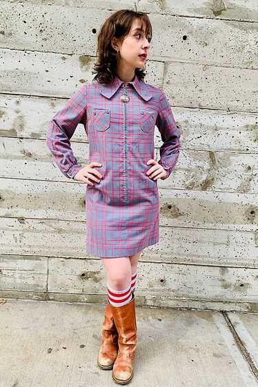 1960’s Checked Dress Selected by Nomad Vintage - image 1