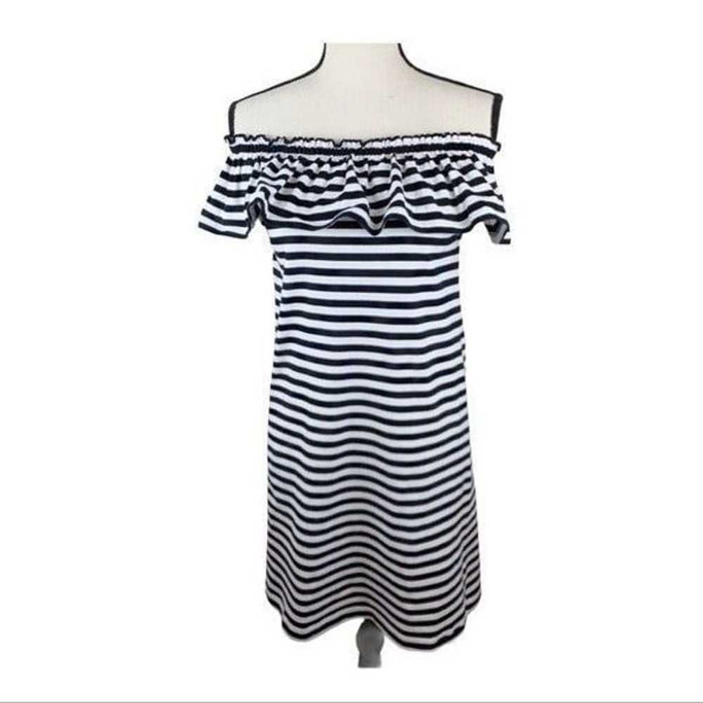 Kate Spade Striped Off the Shoulder Dres - image 2