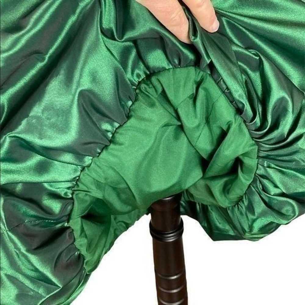 Jovani emerald green strapless formal dress, size… - image 3