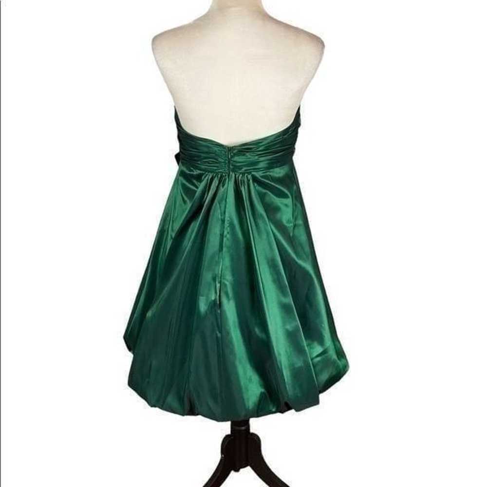 Jovani emerald green strapless formal dress, size… - image 4