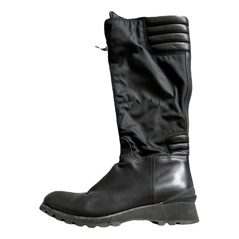 Prada Cloth biker boots - image 1