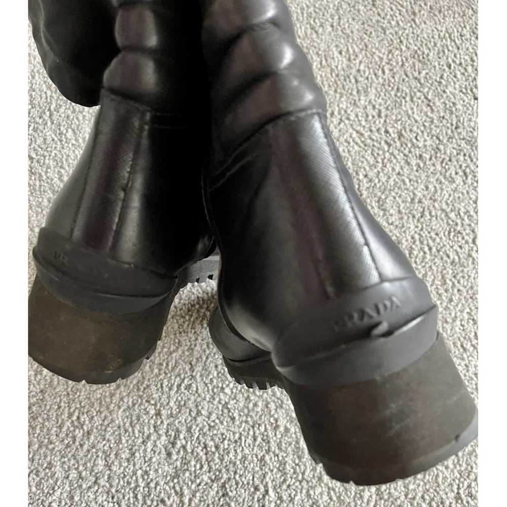 Prada Cloth biker boots - image 6