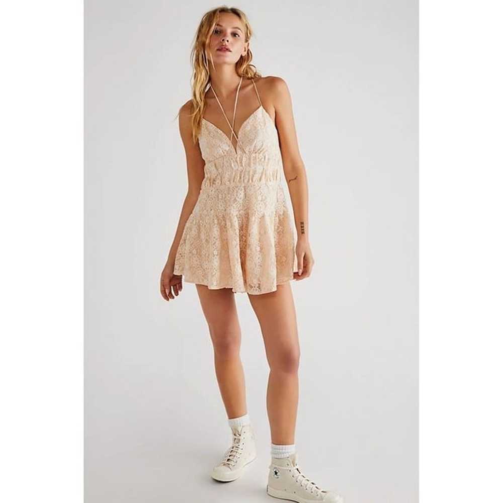 Free People Women's MEDIUM Lexi Strappy Lace Romp… - image 10