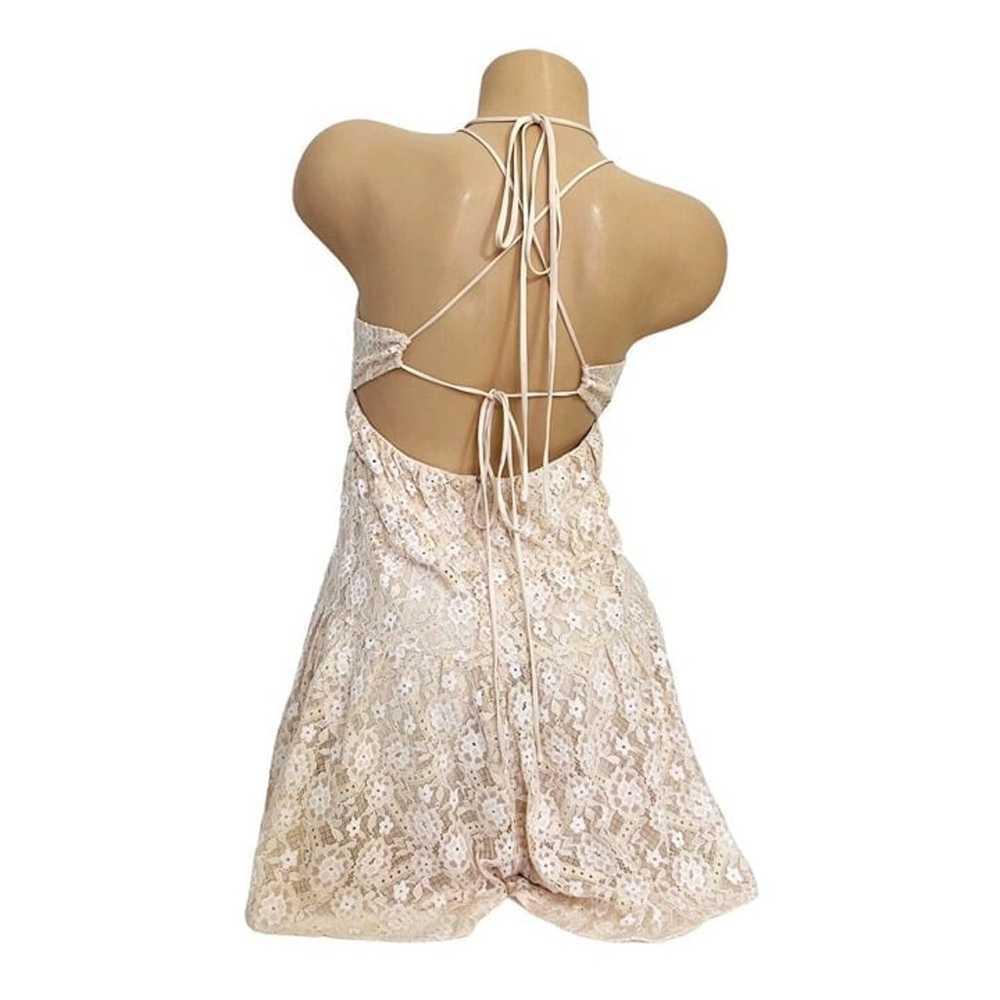 Free People Women's MEDIUM Lexi Strappy Lace Romp… - image 2