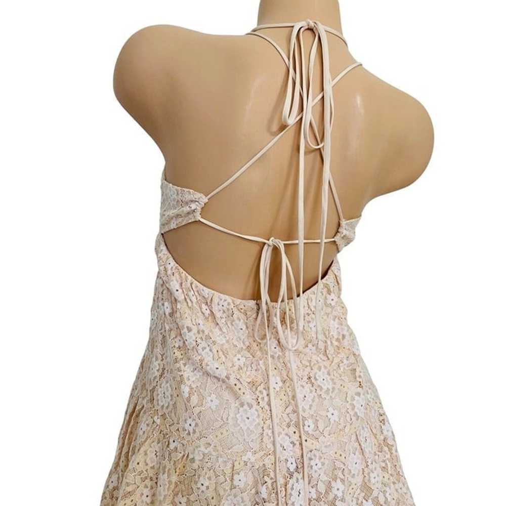 Free People Women's MEDIUM Lexi Strappy Lace Romp… - image 6