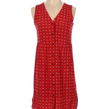 Red silk madewell dress xs - image 1