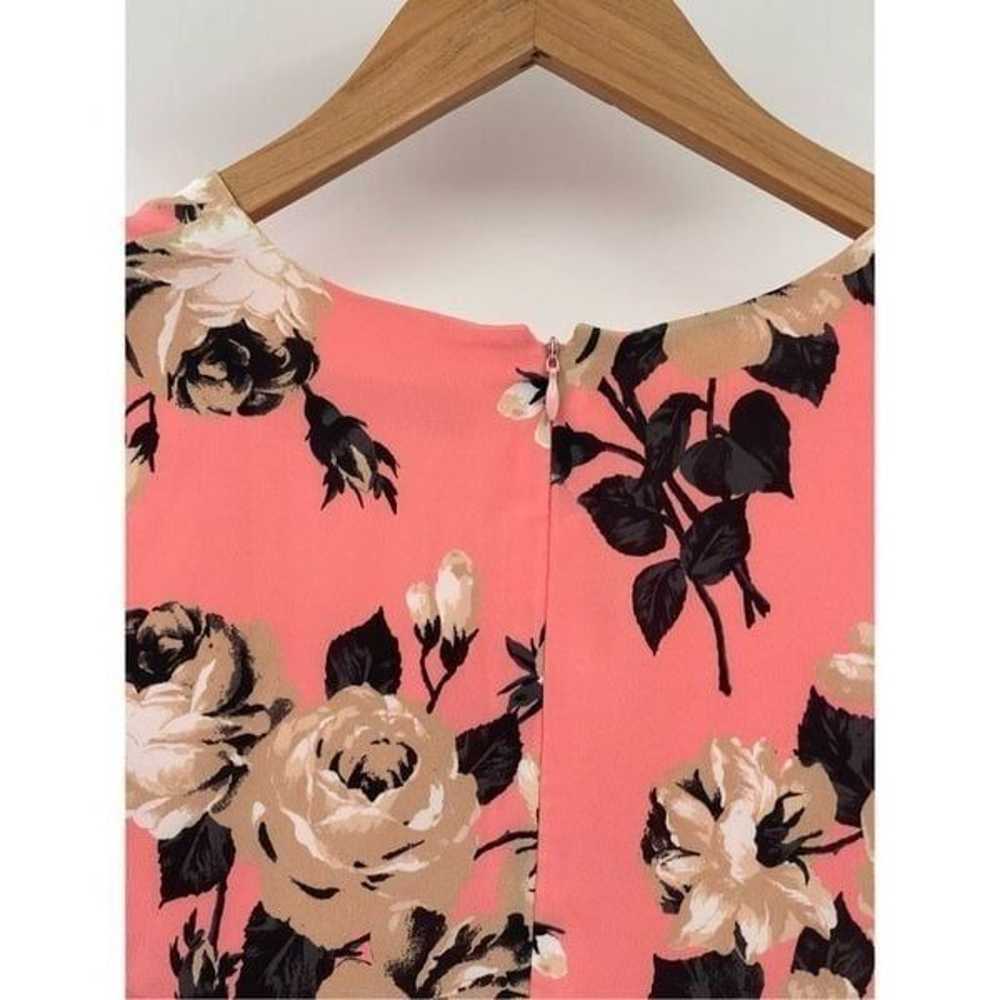 Betsey Johnson Dress Women Size 4 Pink Coral Flor… - image 7