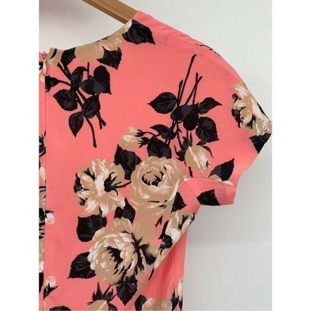 Betsey Johnson Dress Women Size 4 Pink Coral Flor… - image 8
