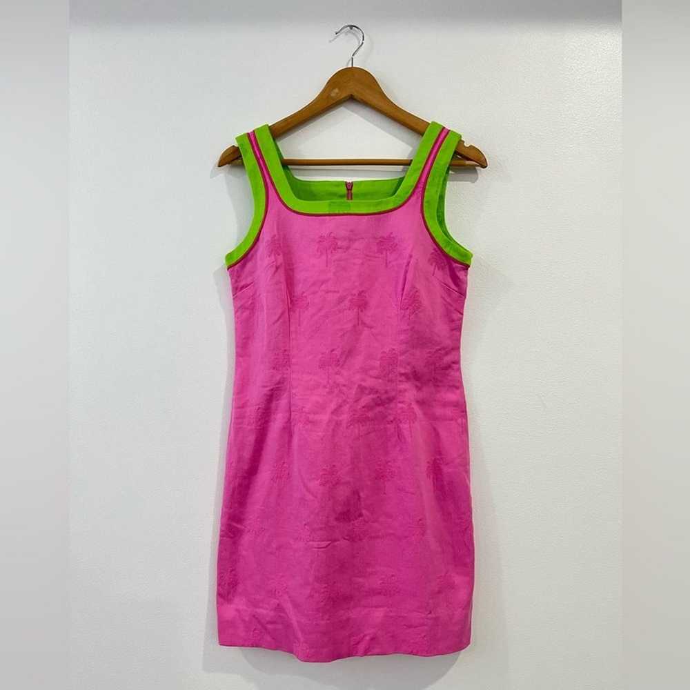 Lilly Pulitzer VTG Classic Pink Sheath Dress Size… - image 2