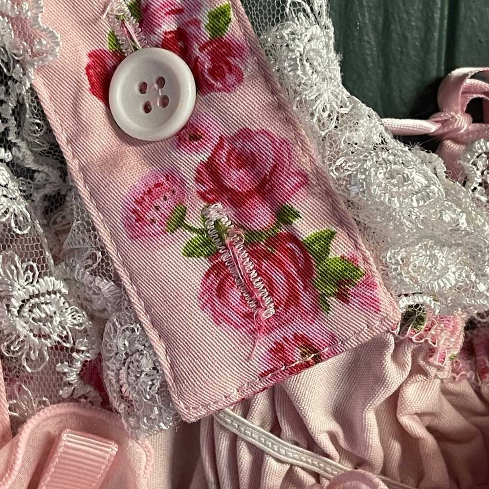 Pink Coquette Maid Lolita Floral Dress Tea Party … - image 10