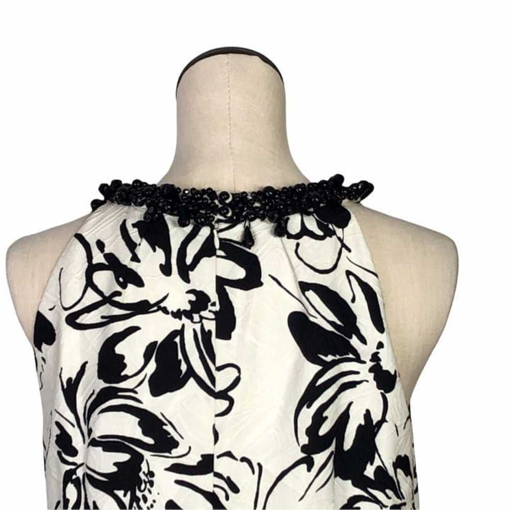 Chetta B Womens 12 Floral Beaded Scoop Neck Dress… - image 6