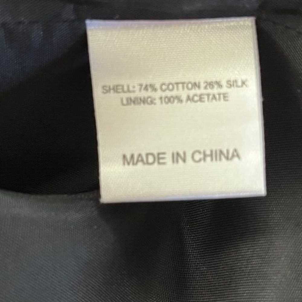 Sinclaire 10 Black A-Line Tea Length Silk Dress S… - image 8