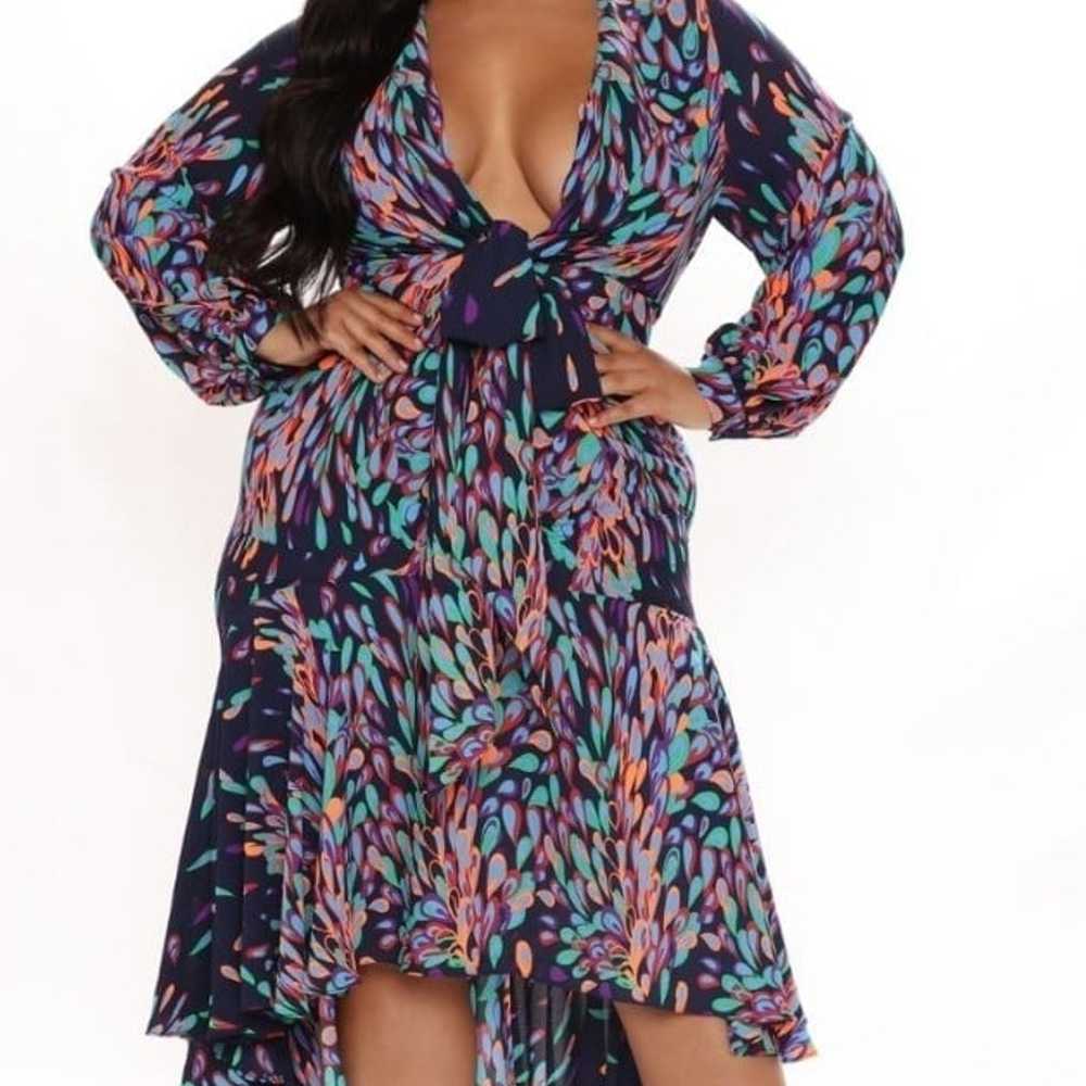 Women's Multicolor Maxi Dress Size Medium - image 2