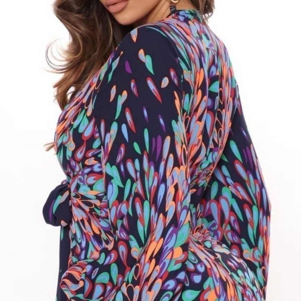 Women's Multicolor Maxi Dress Size Medium - image 3