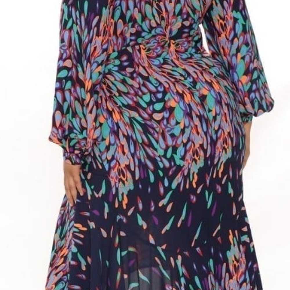 Women's Multicolor Maxi Dress Size Medium - image 6