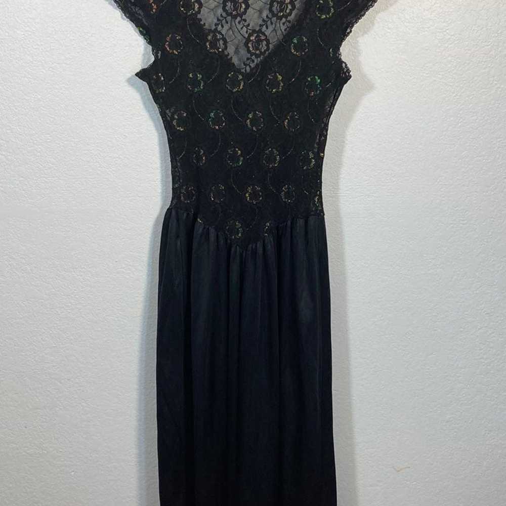 Vintage Love Star Dress Black lace sheer iridesce… - image 2