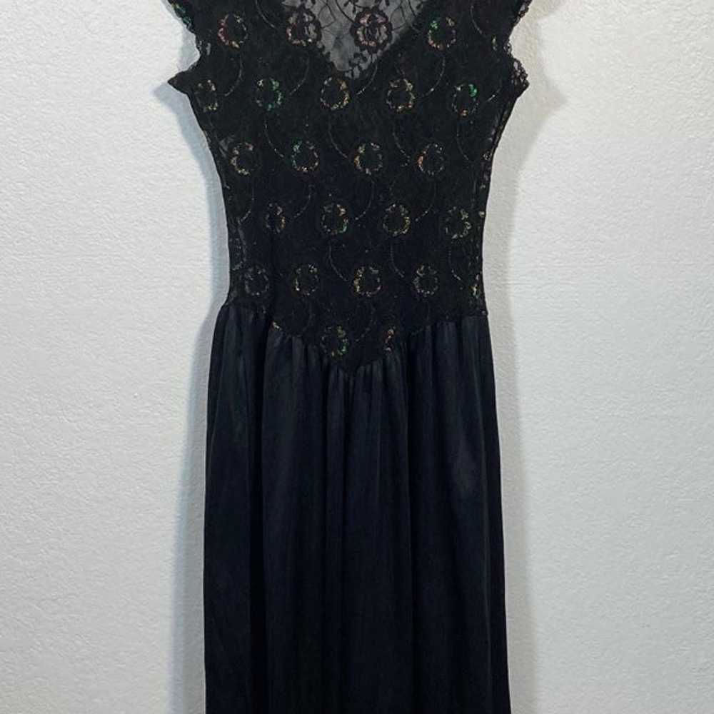 Vintage Love Star Dress Black lace sheer iridesce… - image 3