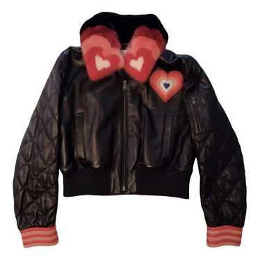 Fendi Leather biker jacket - image 1