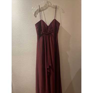 alfred angelo, maroon formal/prom long dress, size