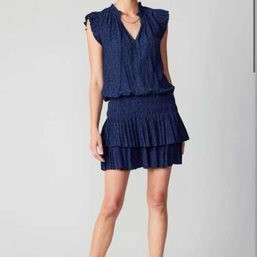 Current Air Zoey Jacquard Pleated Mini Dress