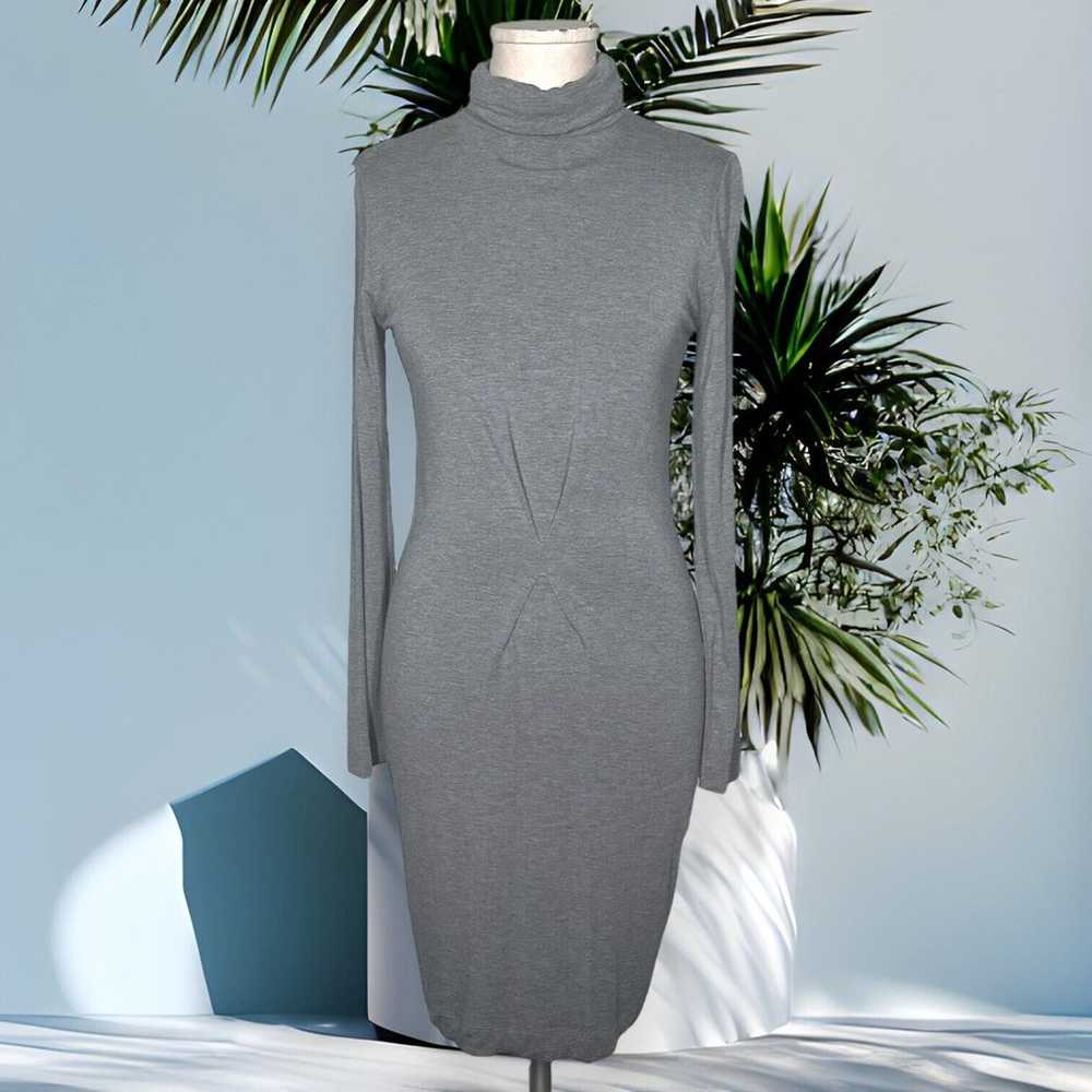 LOVE MOSCHINO Turtleneck Sheath Dress Long Sleeve… - image 1