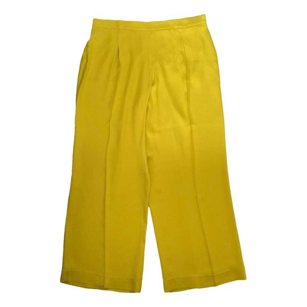 Carolina Herrera Silk straight pants - image 1