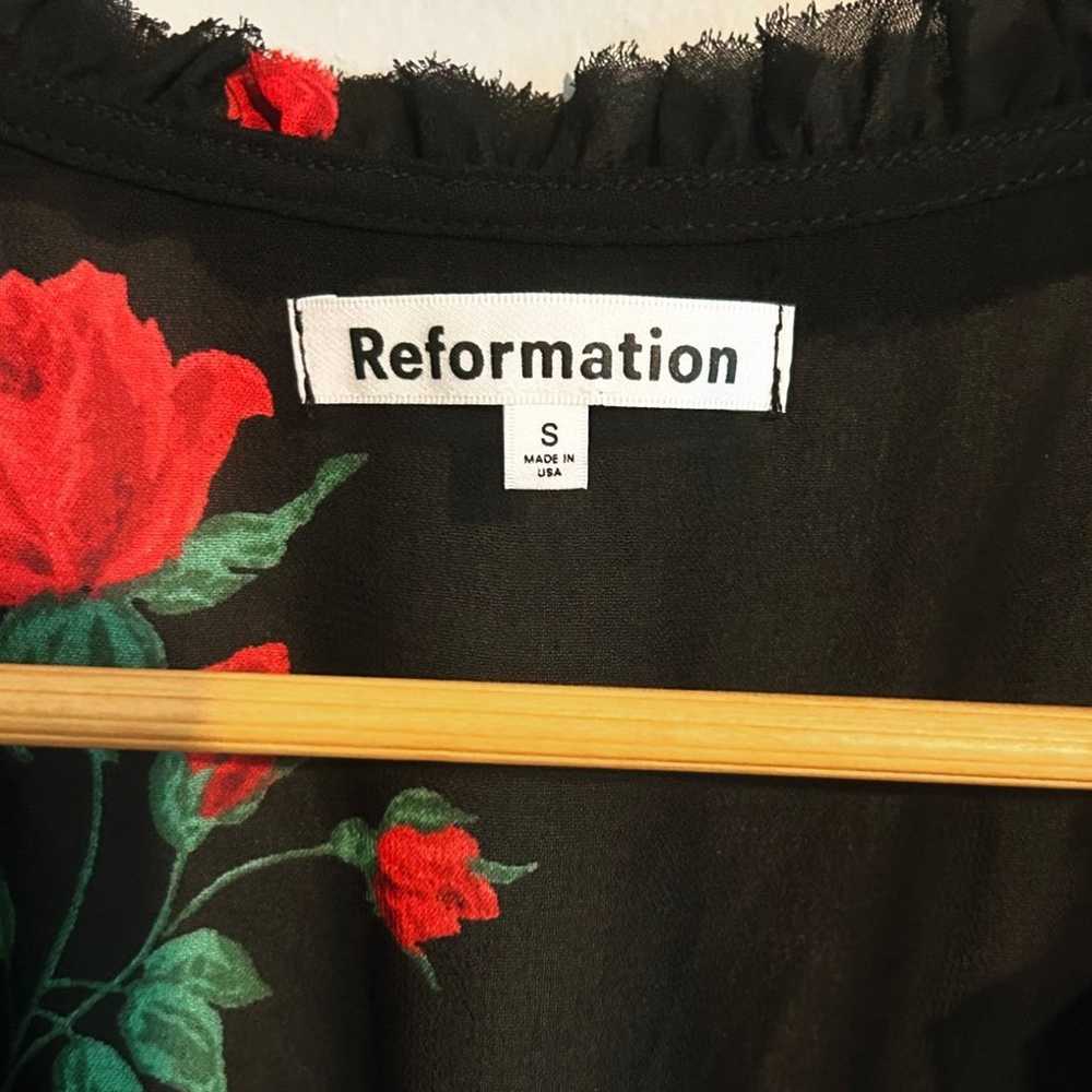 Reformation Gwenyth Floral Wrap Midi Dress - image 4