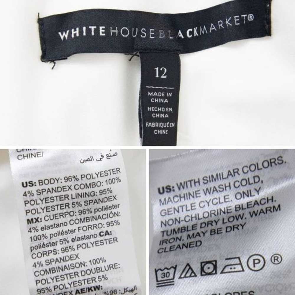 NEW White House Black Market white one shoulder r… - image 10