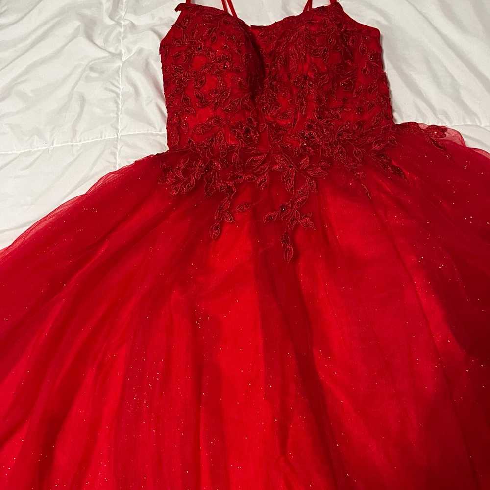 Cherry red prom/home coming dress - image 3