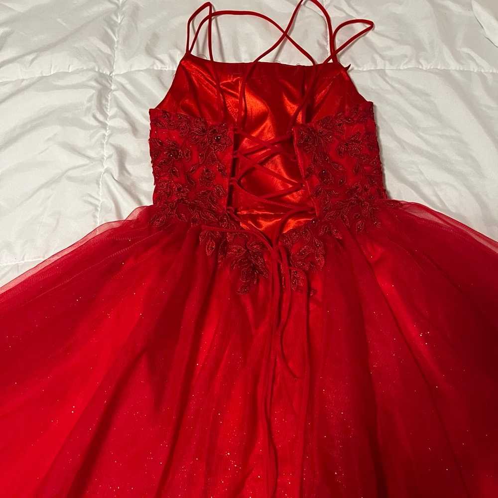 Cherry red prom/home coming dress - image 4