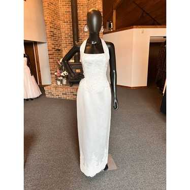 Bridal Originals Column Halter Wedding Gown
