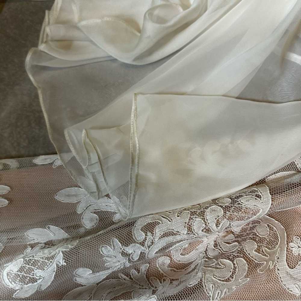 Sherri Hill women’s wedding dress size 2 white cr… - image 11