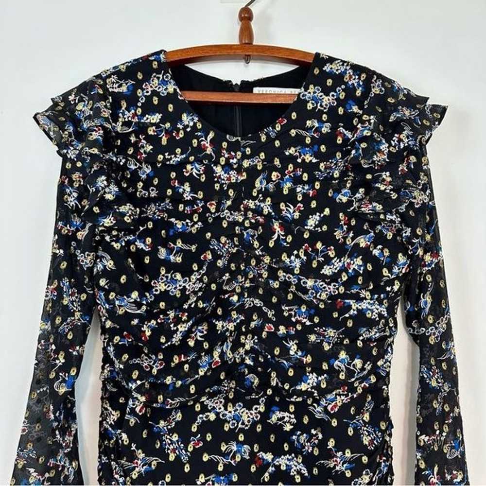 Veronica Beard Parc Printed Silk Blend Dress Size… - image 4